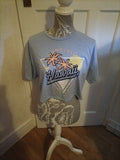 Ladies Primark Medium Blue Honolulu Cropped Top