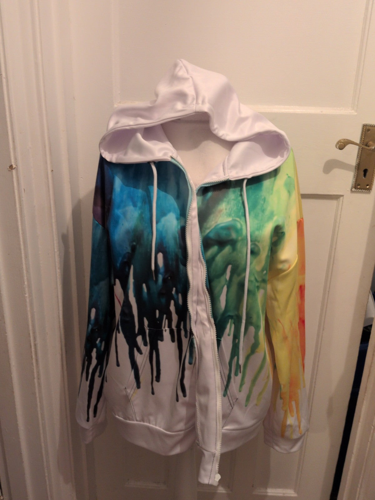 XL Multicoloured Full Zip Hoodie