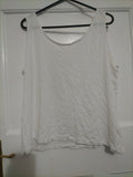 Ladies Esmara Size 12/14. White Sleeveless Top