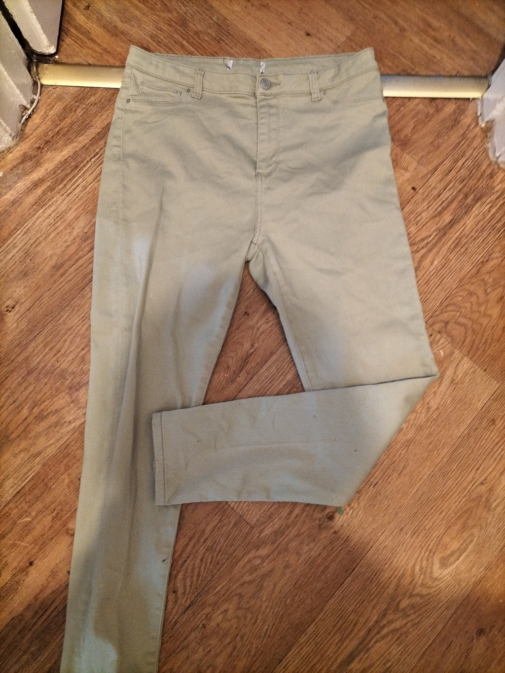 Ladies Denim365 Size 16R Pale Mint Jeans