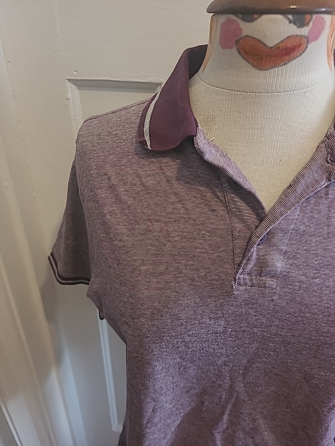 Mens Pierre Cardin Size Small Purple Short Sleeved Polo