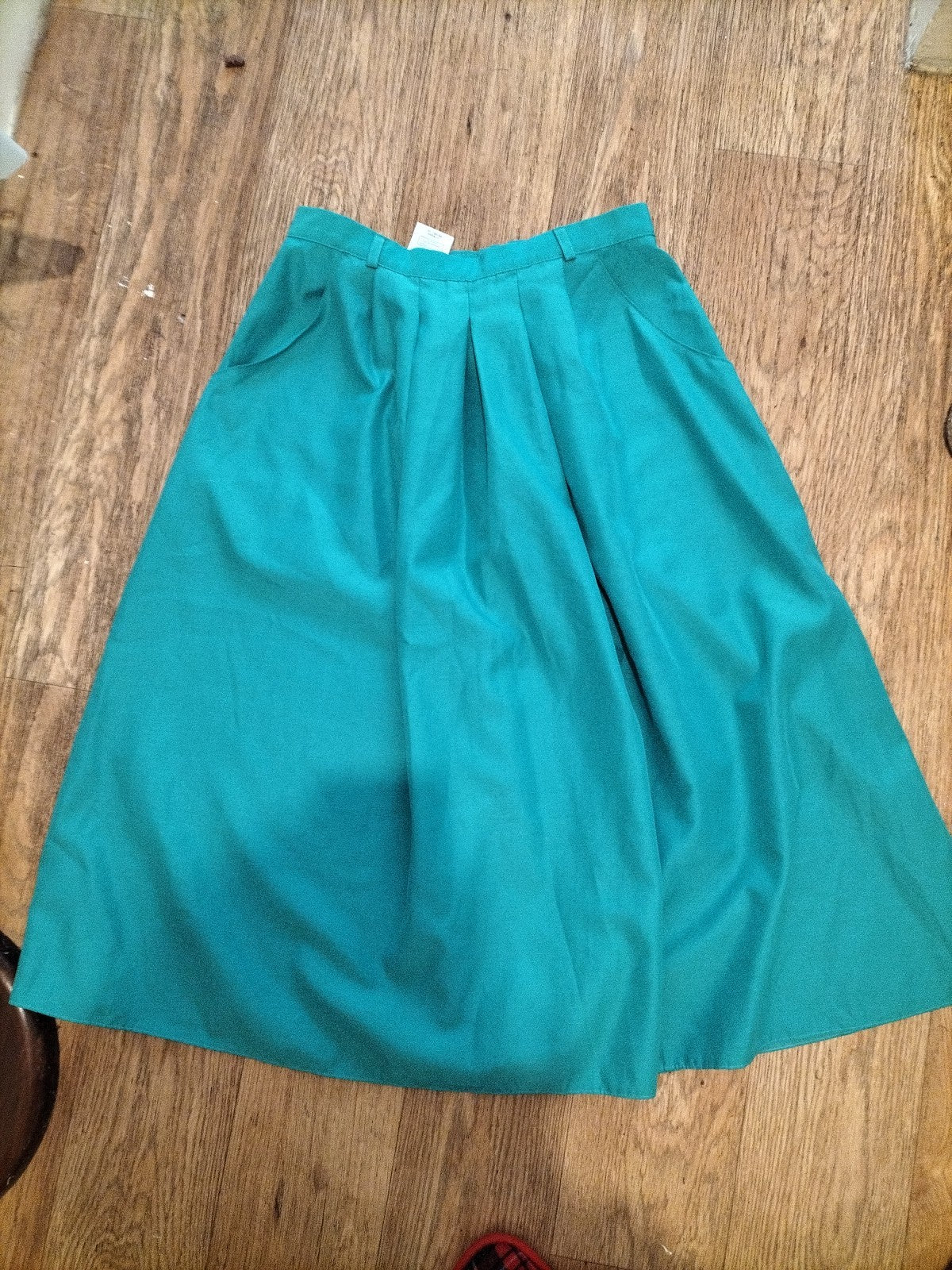 Ladies St Michael Size 14(Length 27") Bright Green Lined Skirt