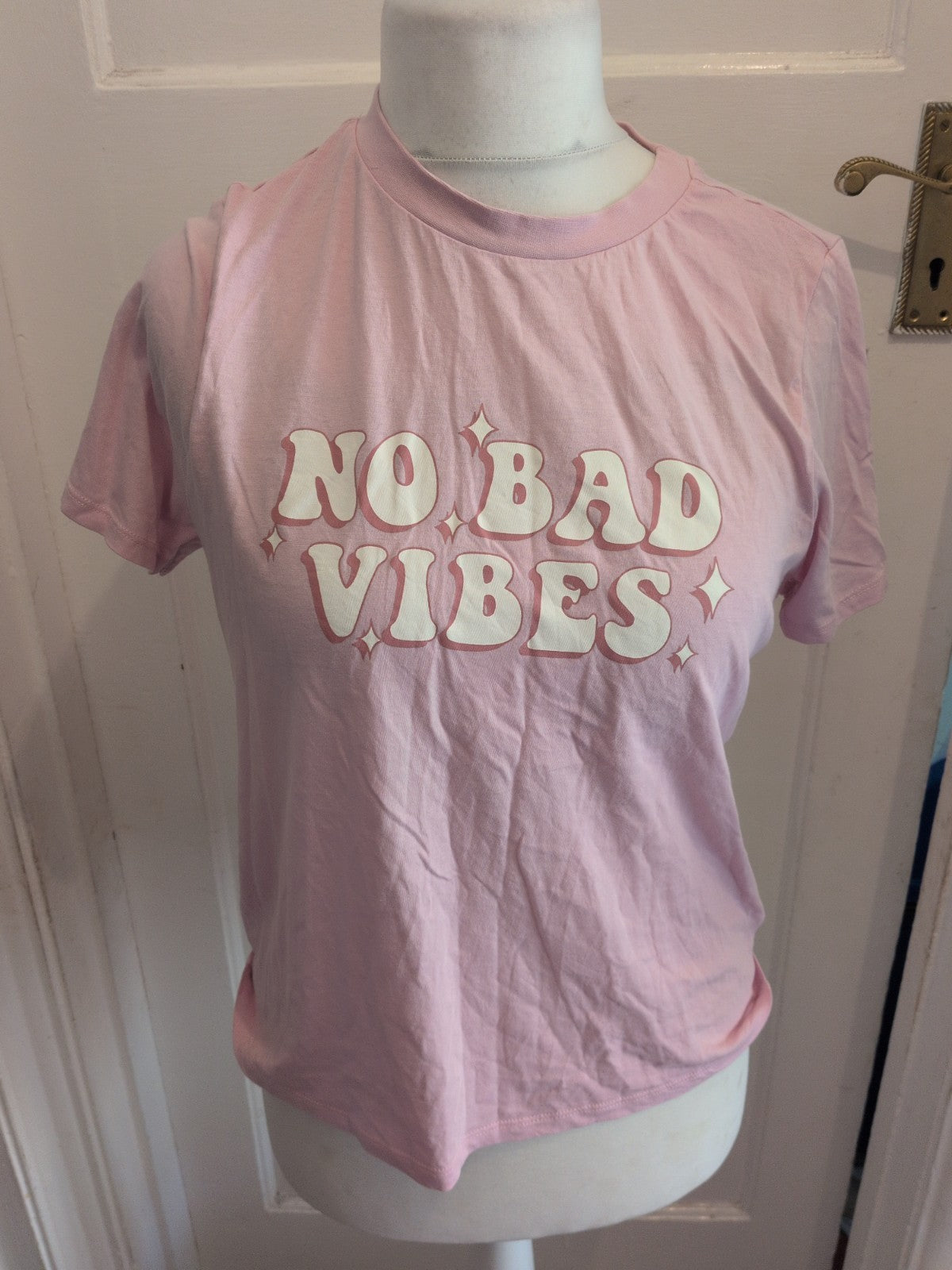 Primark Small Pink Relaxed Fit Short Sleeve T-shirt