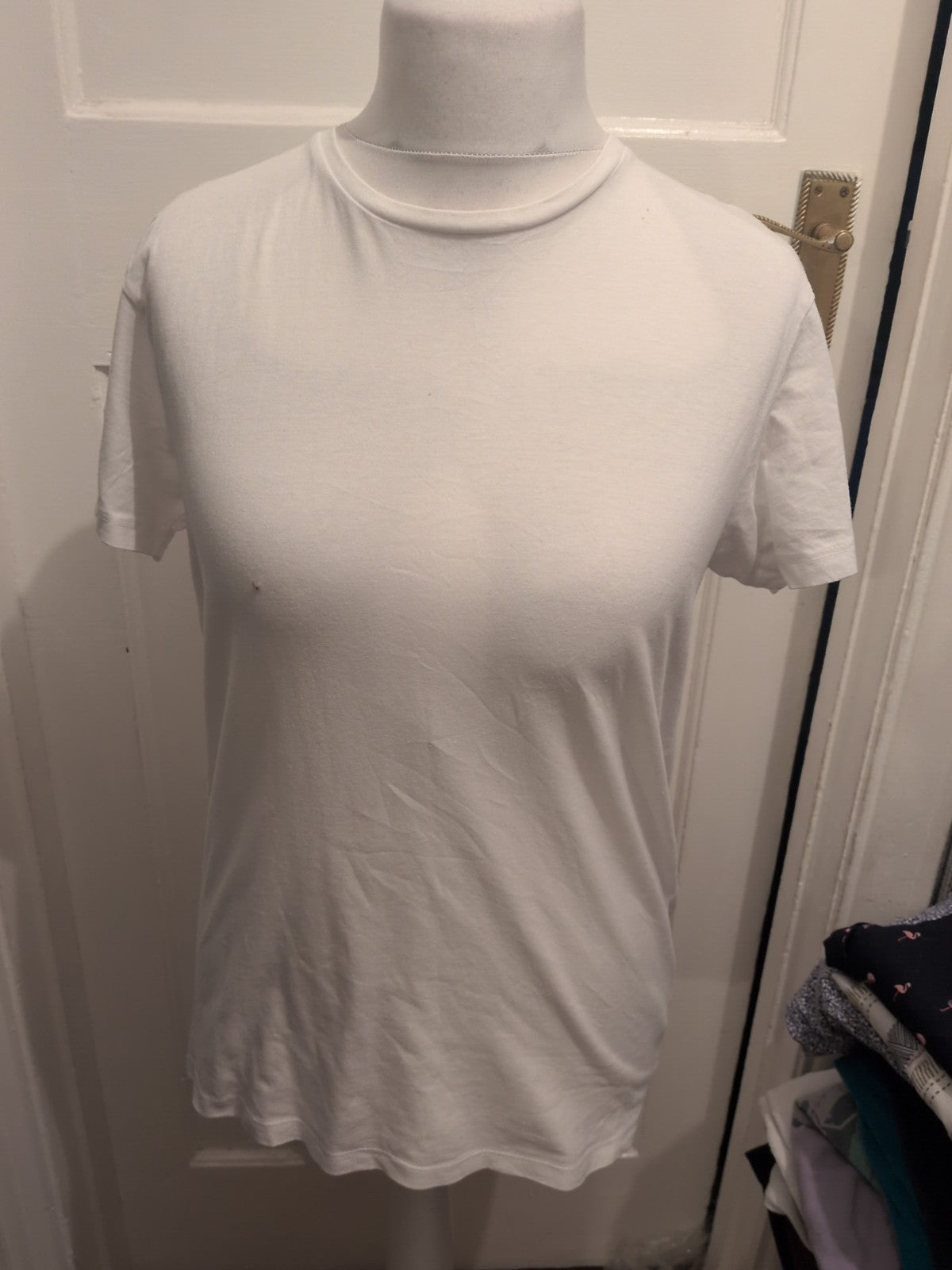 Medium Slim Fit White Short Sleeve T-shirt