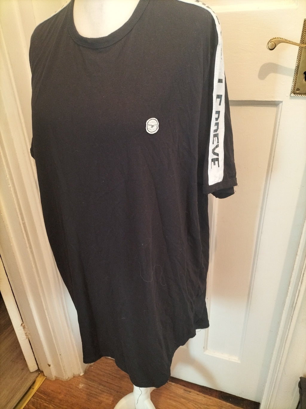 Mens Le Breeve Size 4XL Black Short Sleeved Tshirt