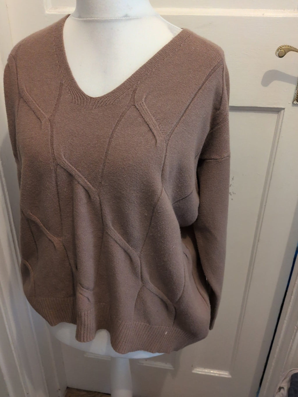 Pm 2xl/3xl Brown Pullover Jumper Soft