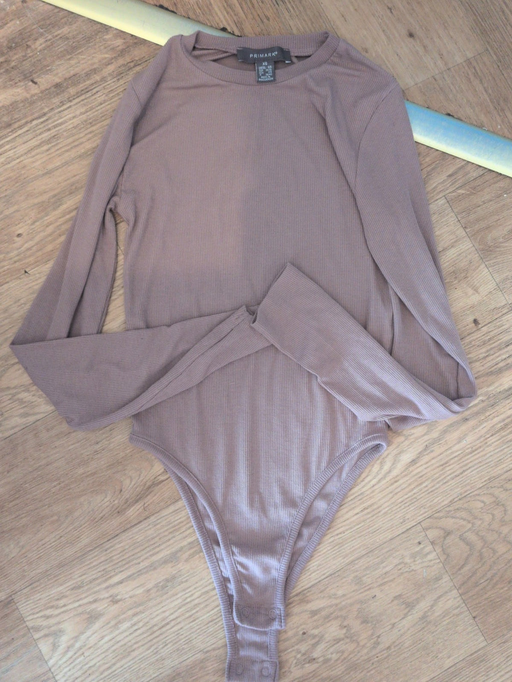 Primark 6/8 Mink Long Sleeve Bodysuit