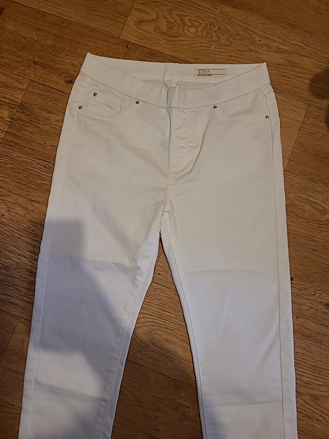 Ladies Denim365 Size 10 Kate Crop White Jegging