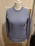 Ladies Marks And Spencer Size 14 Dusty Blue Pullover Jumper