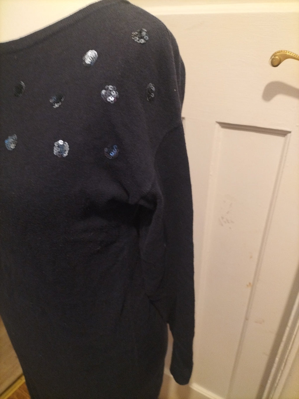 Ladies Crew Clothing Size 10 Navy Sequin Jumper Dress
