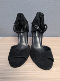M&S Collection UK 5 Black Ankle Wrap High Heels