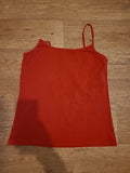 Ladies Papaya Size 14 Red Sleeveless Cami Top