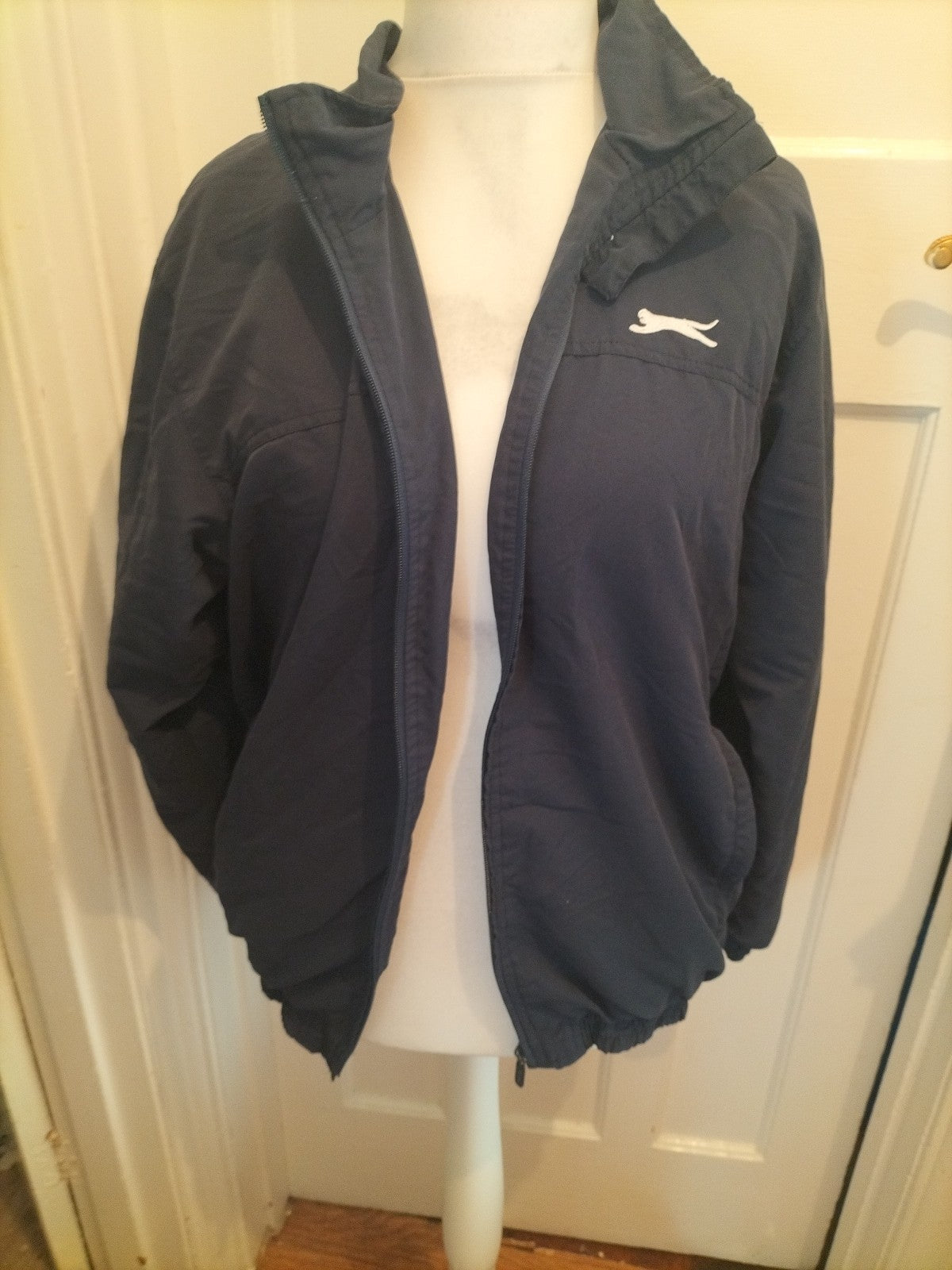 Mens Slazenger Size M Navy Blue Zipped Jacket