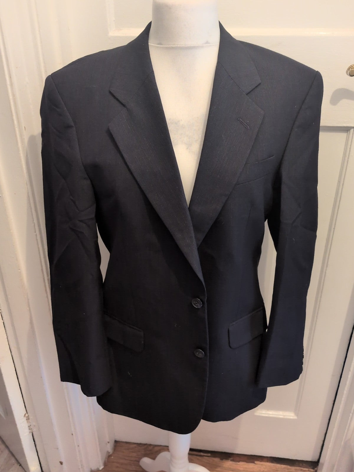 St Micheal 40M Navy Pinstripe Suit Jacket