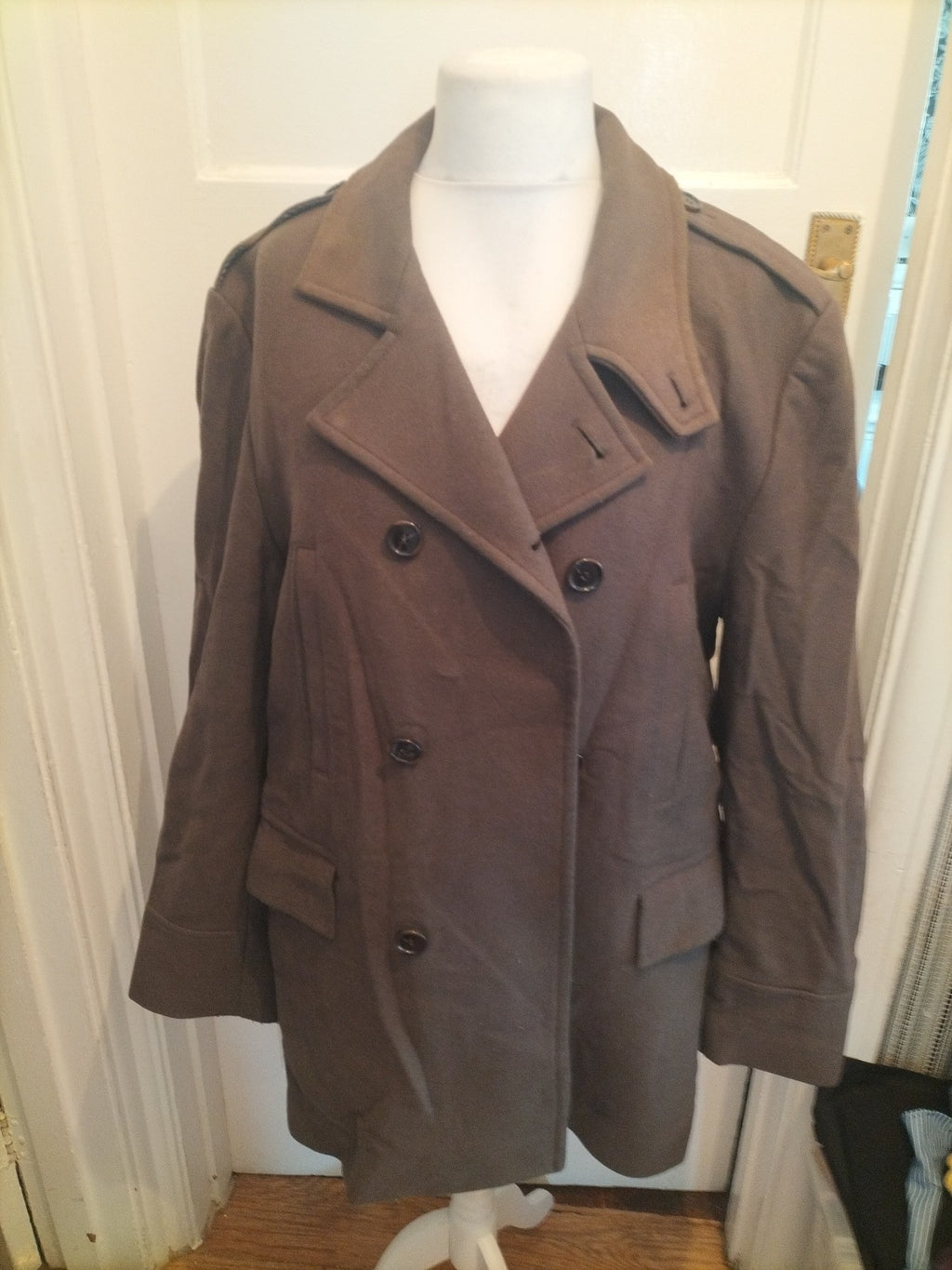 Mens Autograph Size Large Dark Taupe Lined Jacket