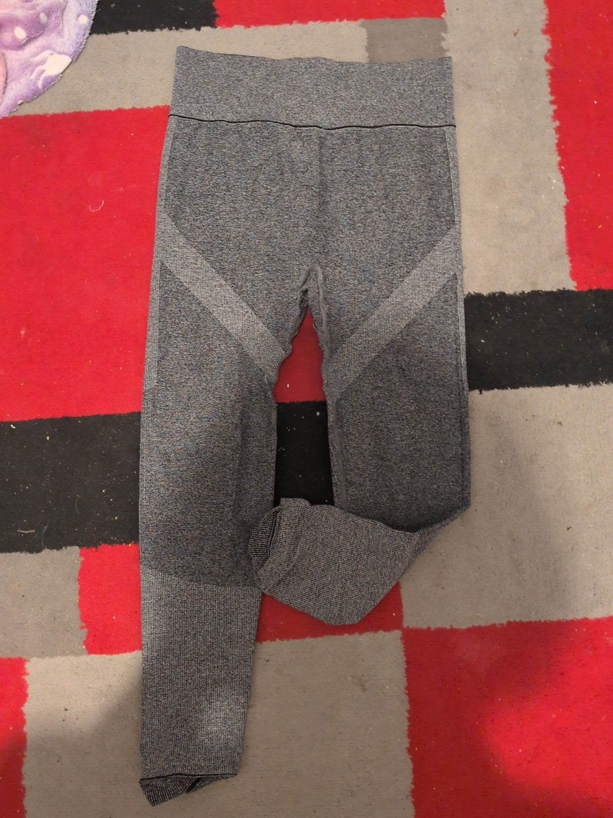 Large Grey Fleck Tight Fit Legging