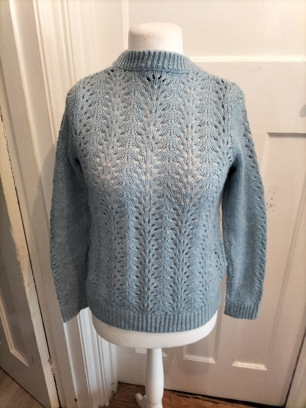 Papaya Small Blue Knit Long Sleeve Pullover Jumper