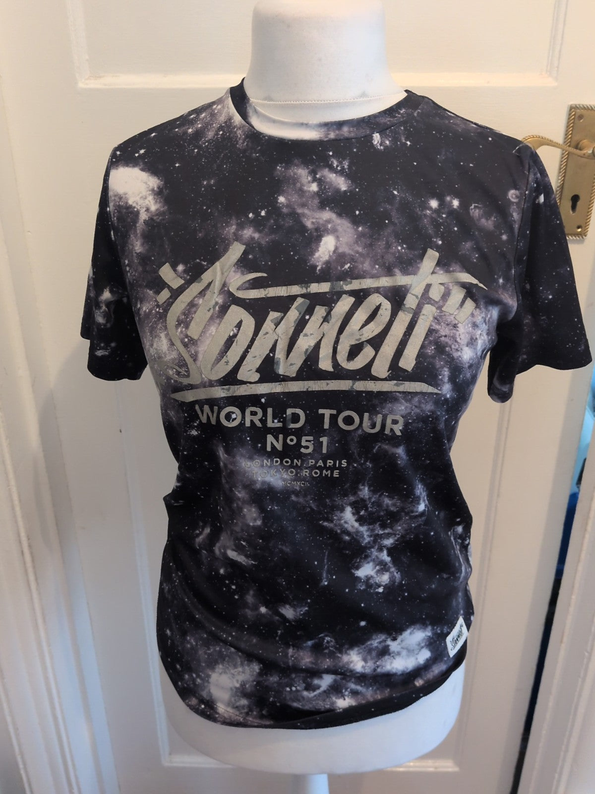 Sonetti 13-15 Years Galaxy Design T-shirt(Heavy Cracking)