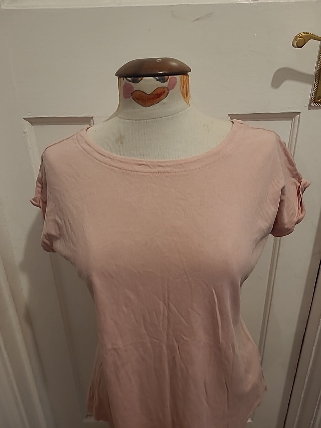 Ladies Next Size 6 Pink Cap Sleeve Tee