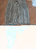 Ladies M&S Collection Size 16 Long Leg Green And White Legging
