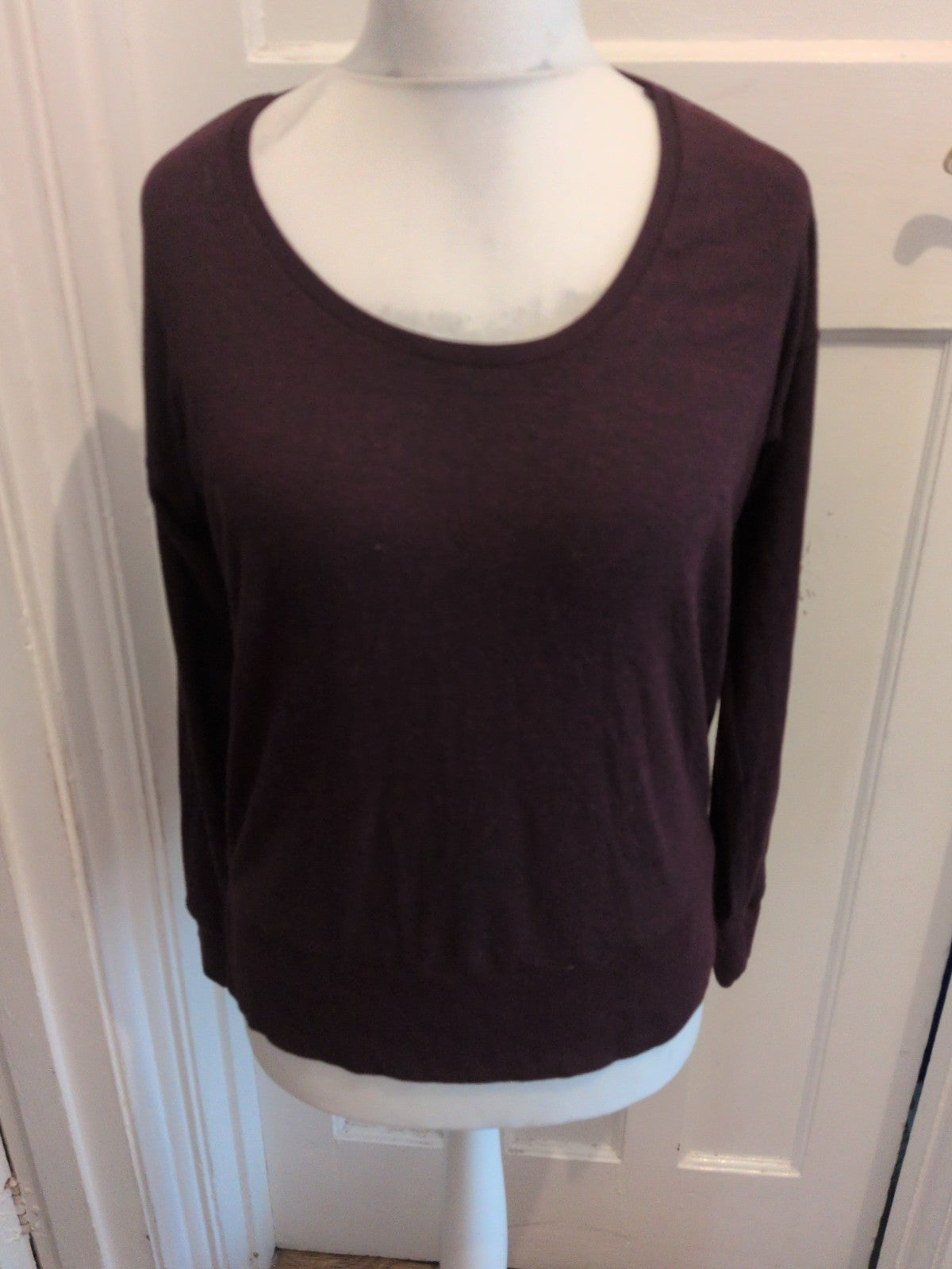 Next 10 Deep Purple Fleck Long Sleeve Jumper