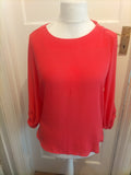 Ladies Primark Size 10 Lightweight Pink Long Sleeved Blouse