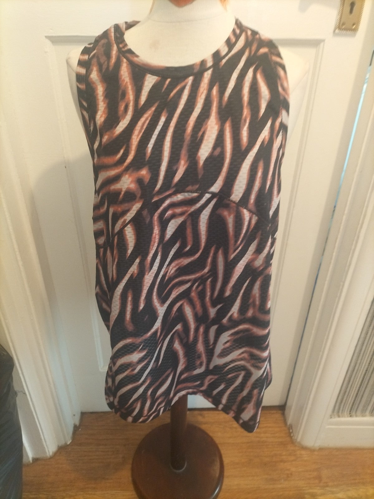 Ladies Next Size XL Black Purple Sleeveless Activewear Top