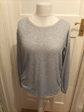 Next 12 Pale Grey Long Sleeve Lightweight Pullover Jumper
