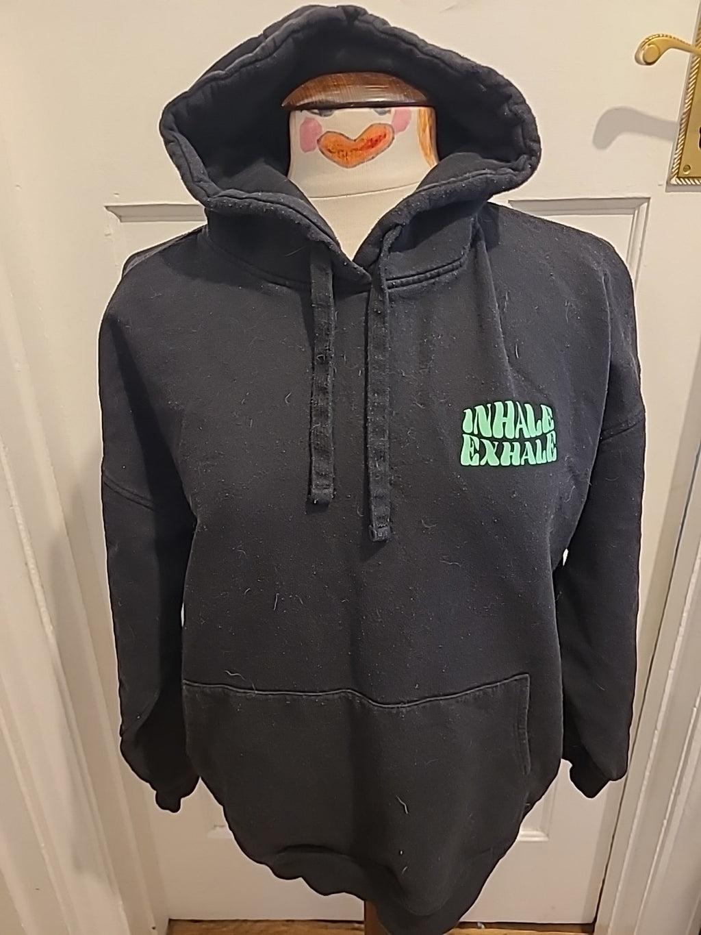 Ladies Primark Size 4-6 Black Long Sleeved Hoodie
