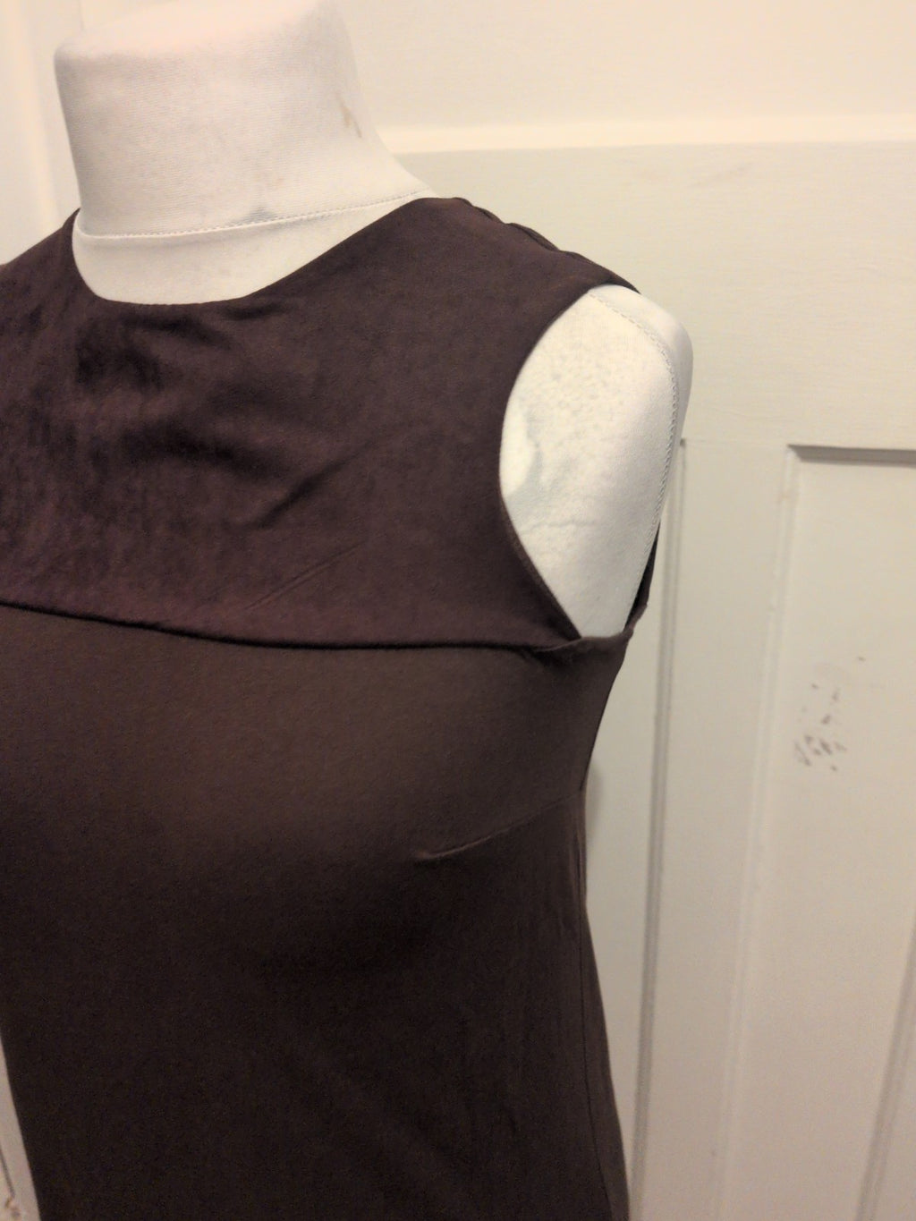 Dorothy Perkins 12 Dark Brown Sleeveless Dress