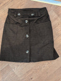 Tu Woman 8 Brown And Black Short Skirt