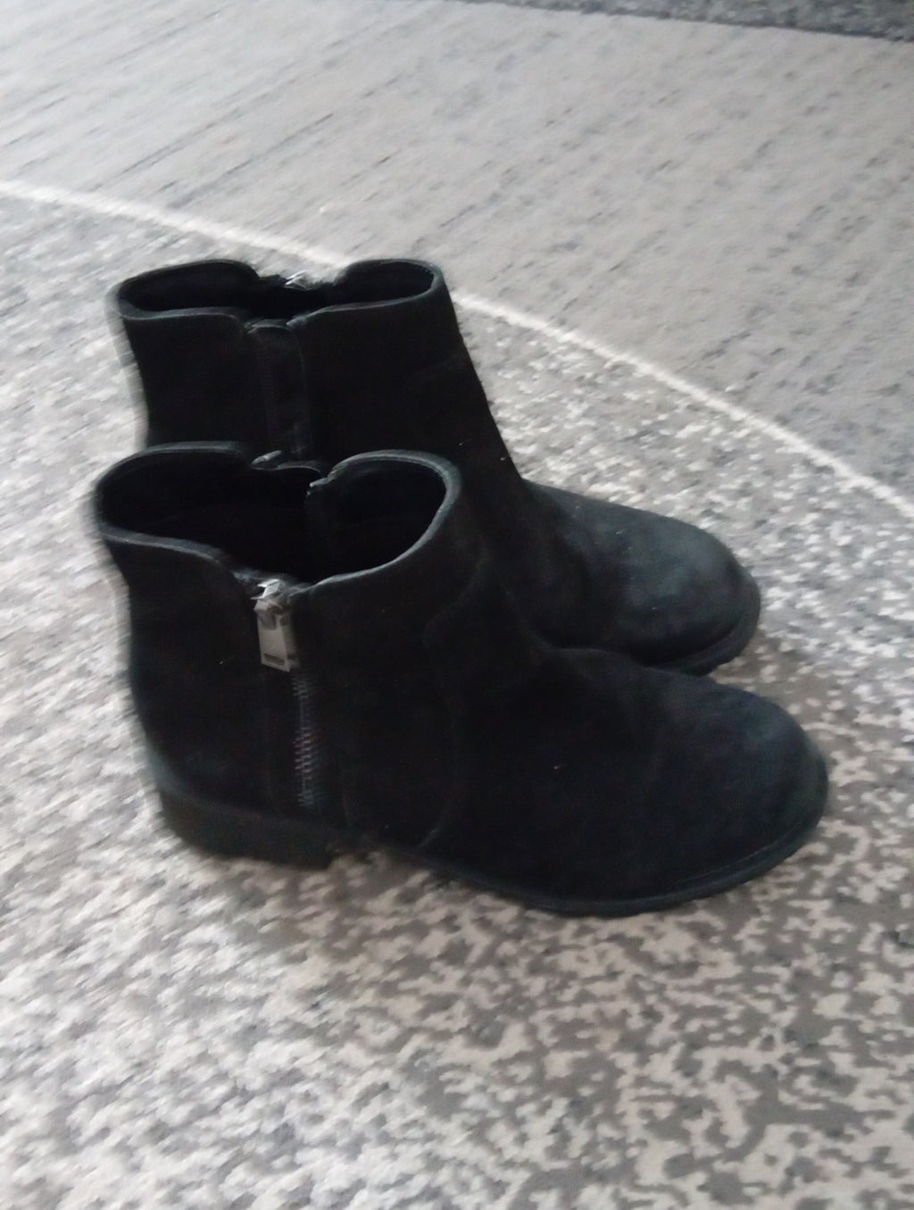 Ladies Black Ankle Boots With Zip Size 5 George Free Delivery