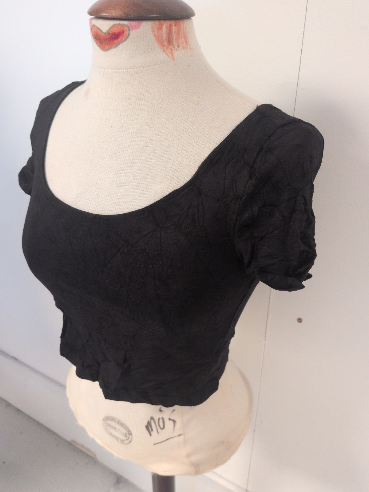 Ladies Divided H&M Size Small Black Short Sleeve T-shirt