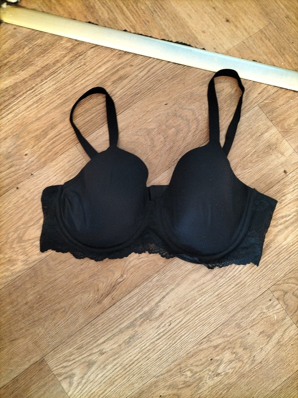 George 42DD Black Padded Wired Bra