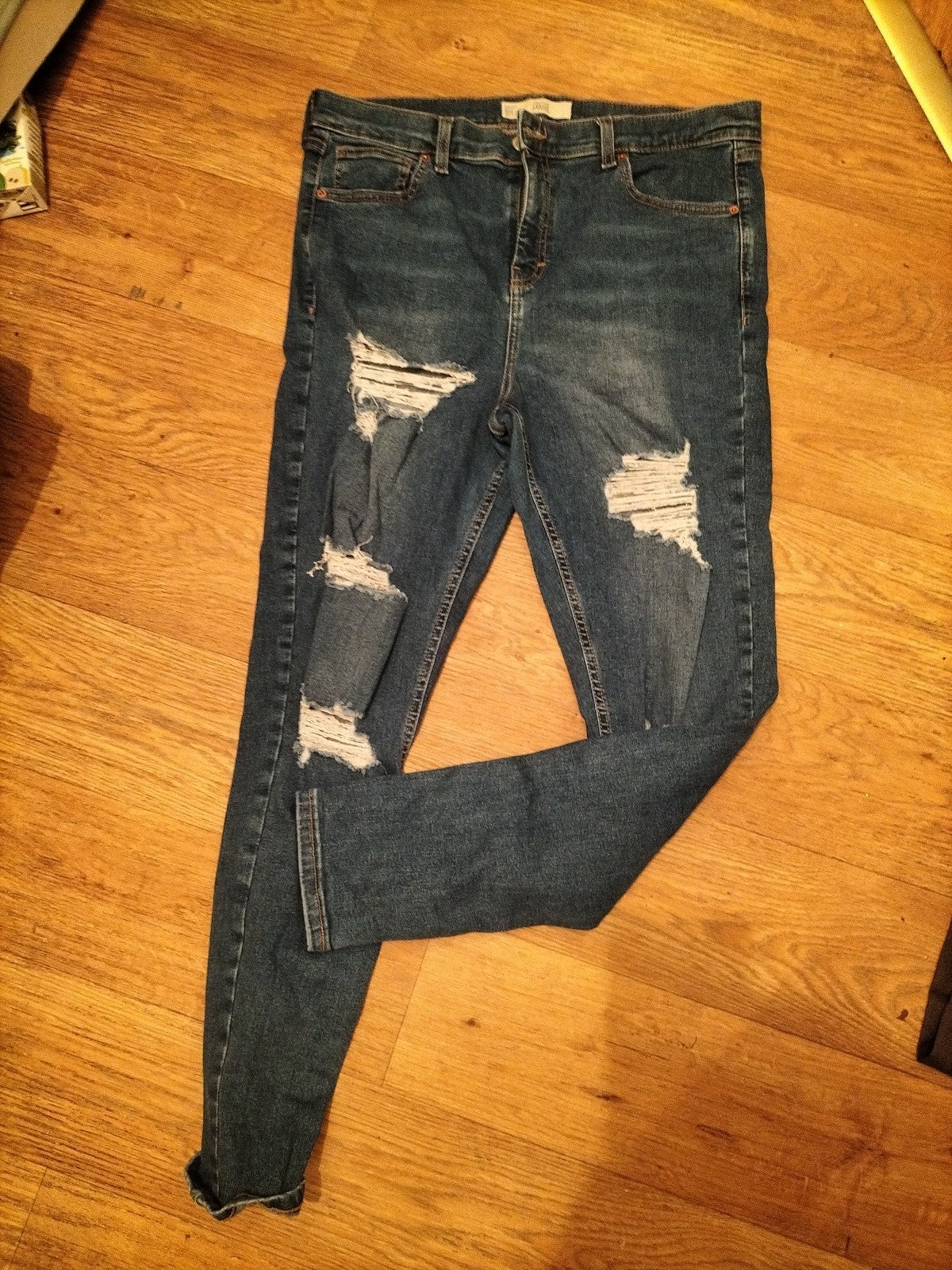 Ladies Topshop Size 34/32 "Jamie" Jeans