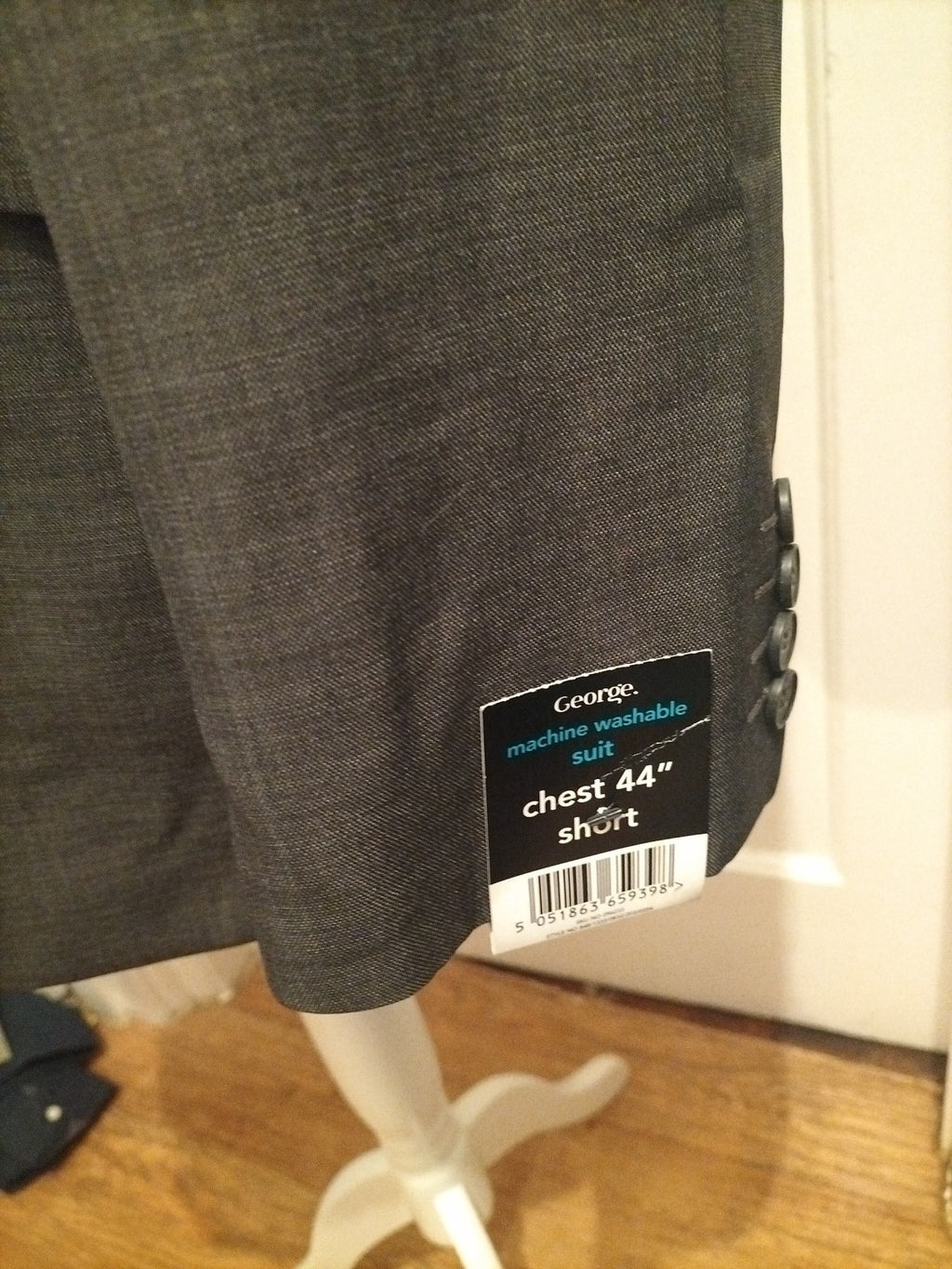Brand New Mens George Size 44 Short Grey Suit Jacket
