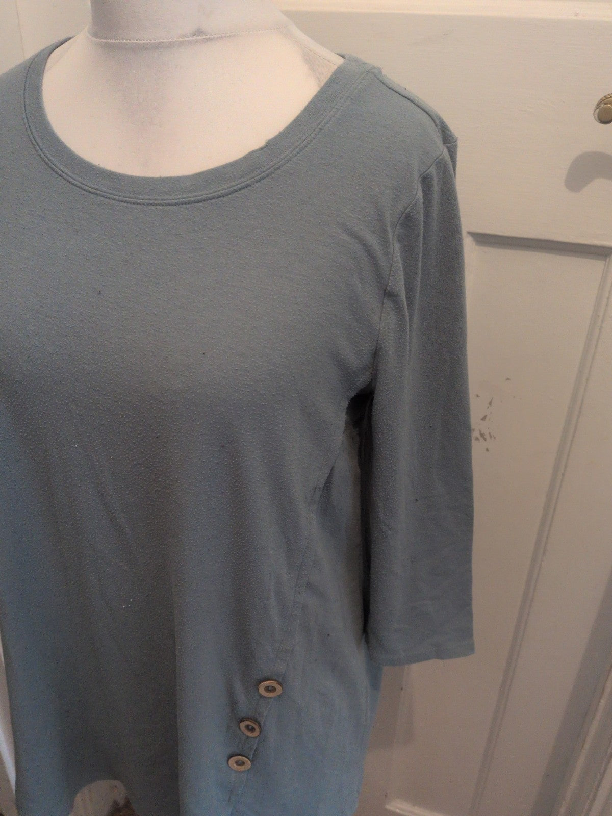 Zenana XL Blue 3/4 Sleeve T-shirt