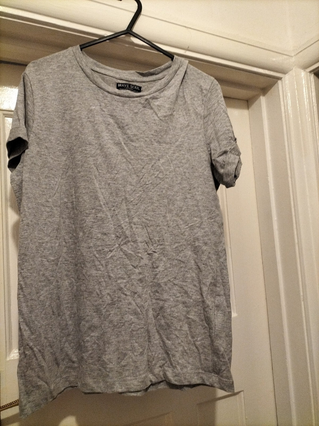Mens Brave Soul Size Small Grey T Shirt