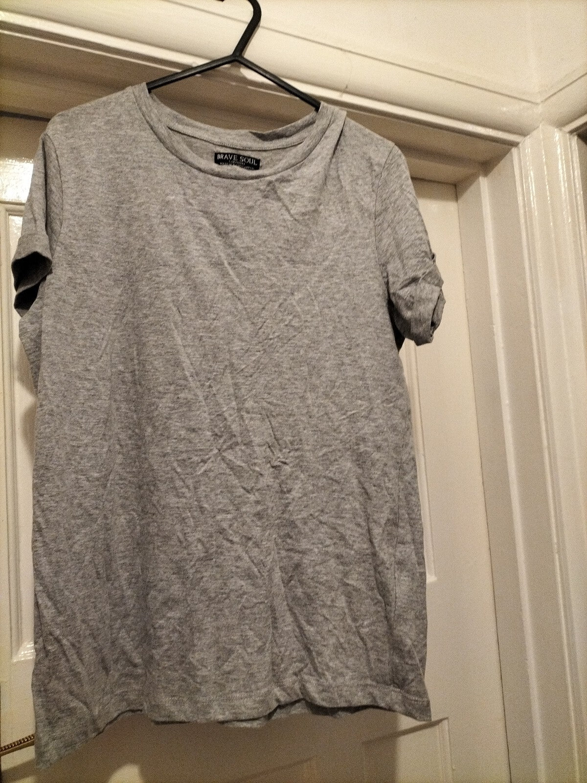 Mens Brave Soul Size Small Grey T Shirt