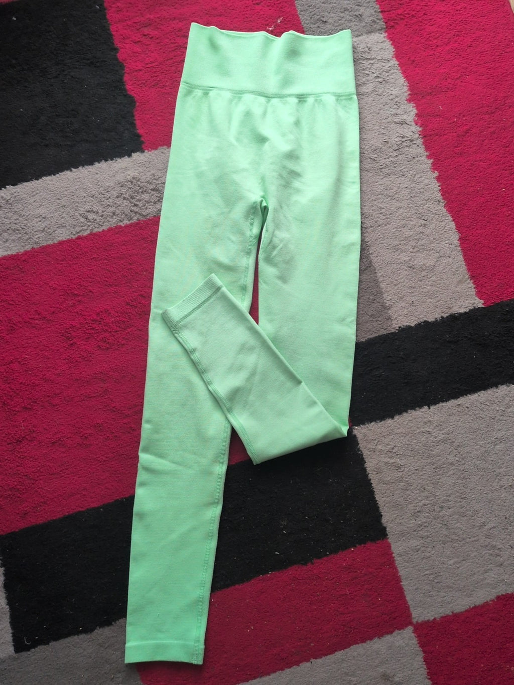 Ladies Size S/M Lime Green Leggings