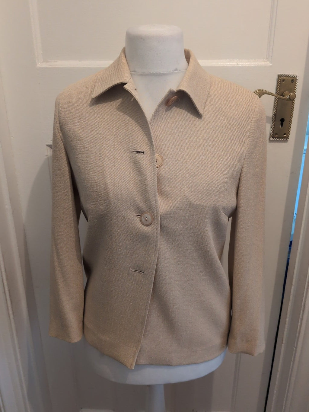 Ladies Gold By Micheal H 12 Sandy Lined Blazer