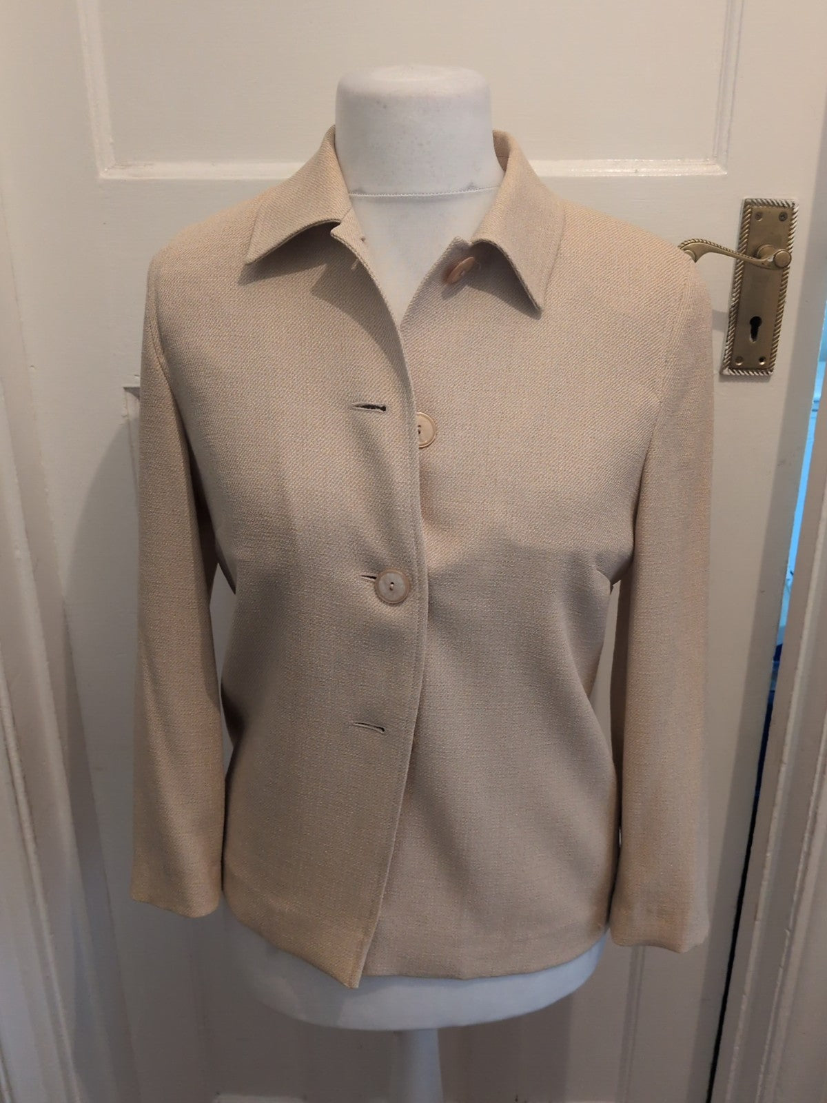 Ladies Gold By Micheal H 12 Sandy Lined Blazer