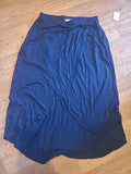 Ladies Gap Size Xs Navy Elasticated Long Skirt