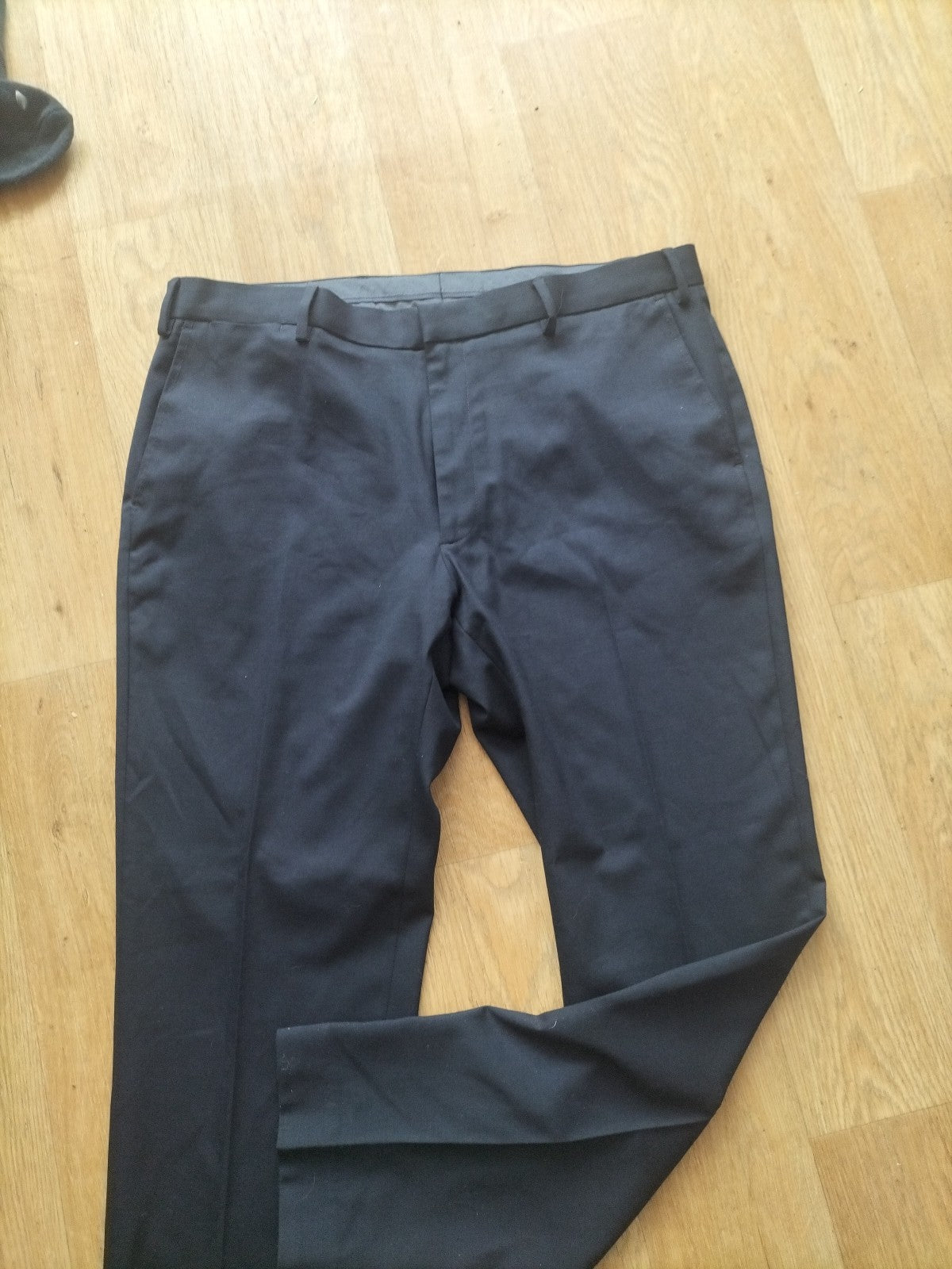 Mens M&S Size 38R/31 Navy Smart Trousers