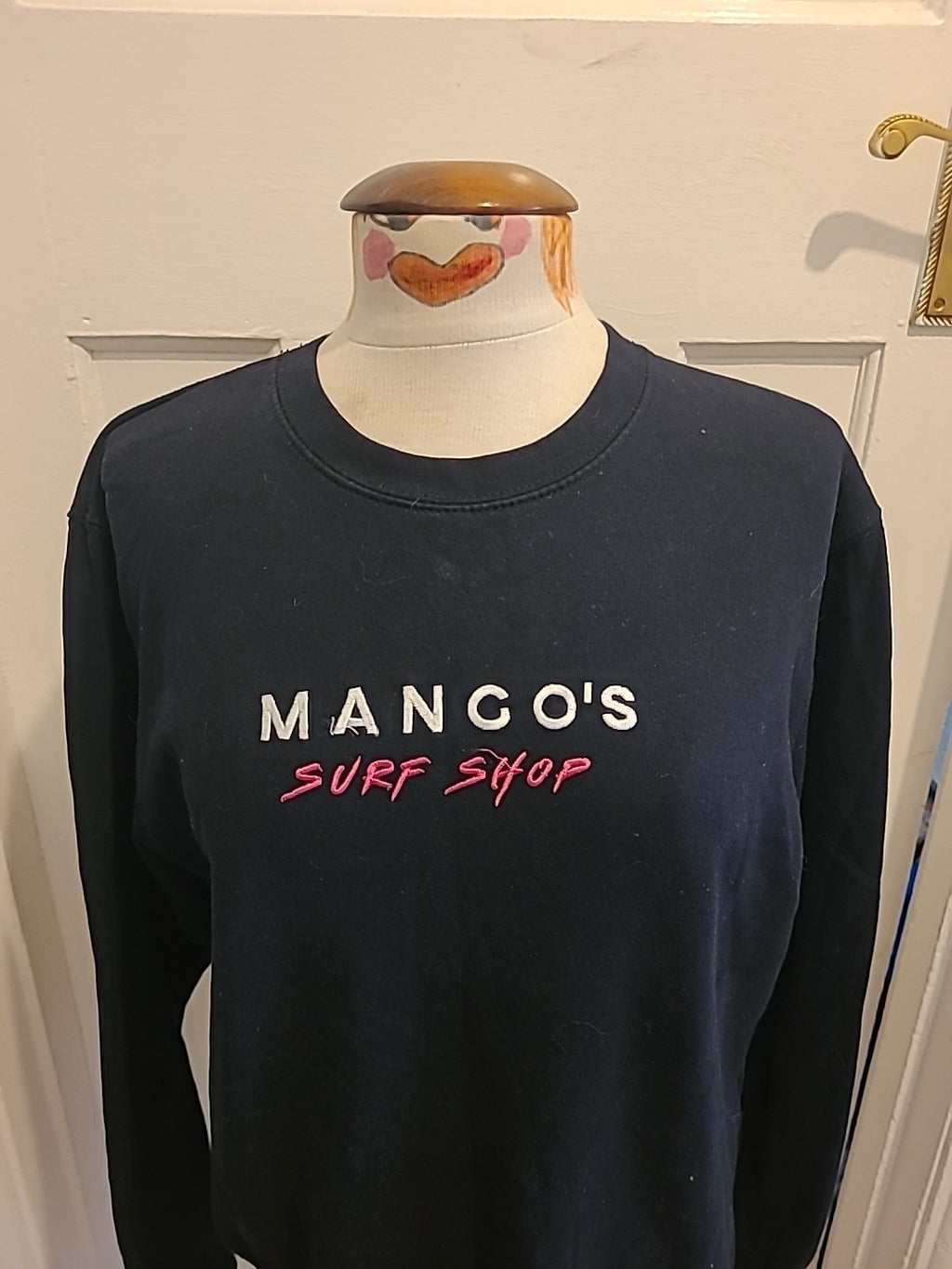 Mens Size Medium Navy Mango's Pullover Jumper