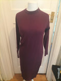Ladies Size Medium Deep Purple Long Sleeved Jumper Dress