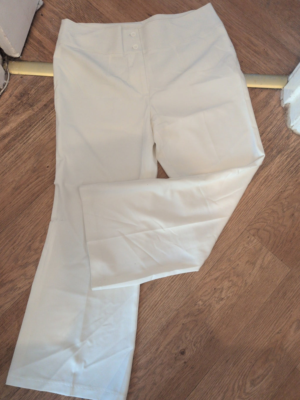 Kaleidoscope 14 High Waist Ivory Trousers
