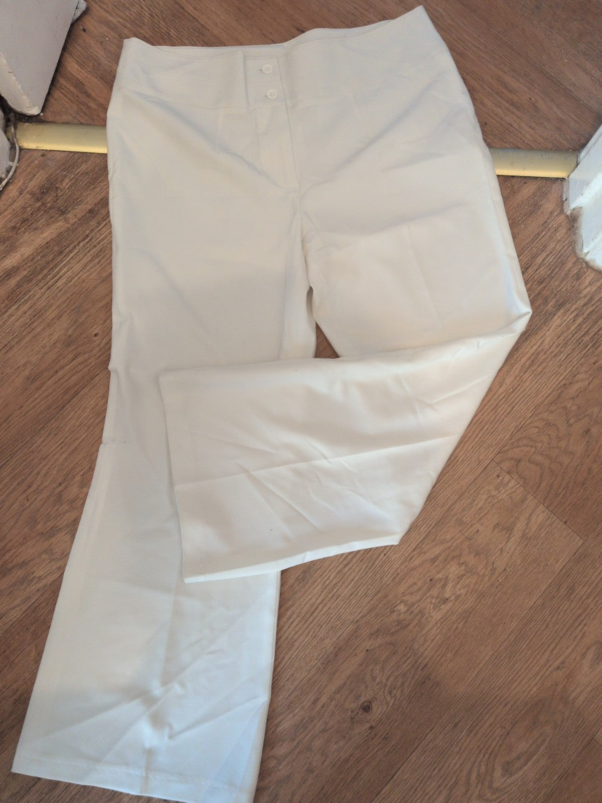 Kaleidoscope 14 High Waist Ivory Trousers