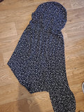 Ladies Topshop Size 12 Black/White Sleeveless Crinkle Jumpsuit
