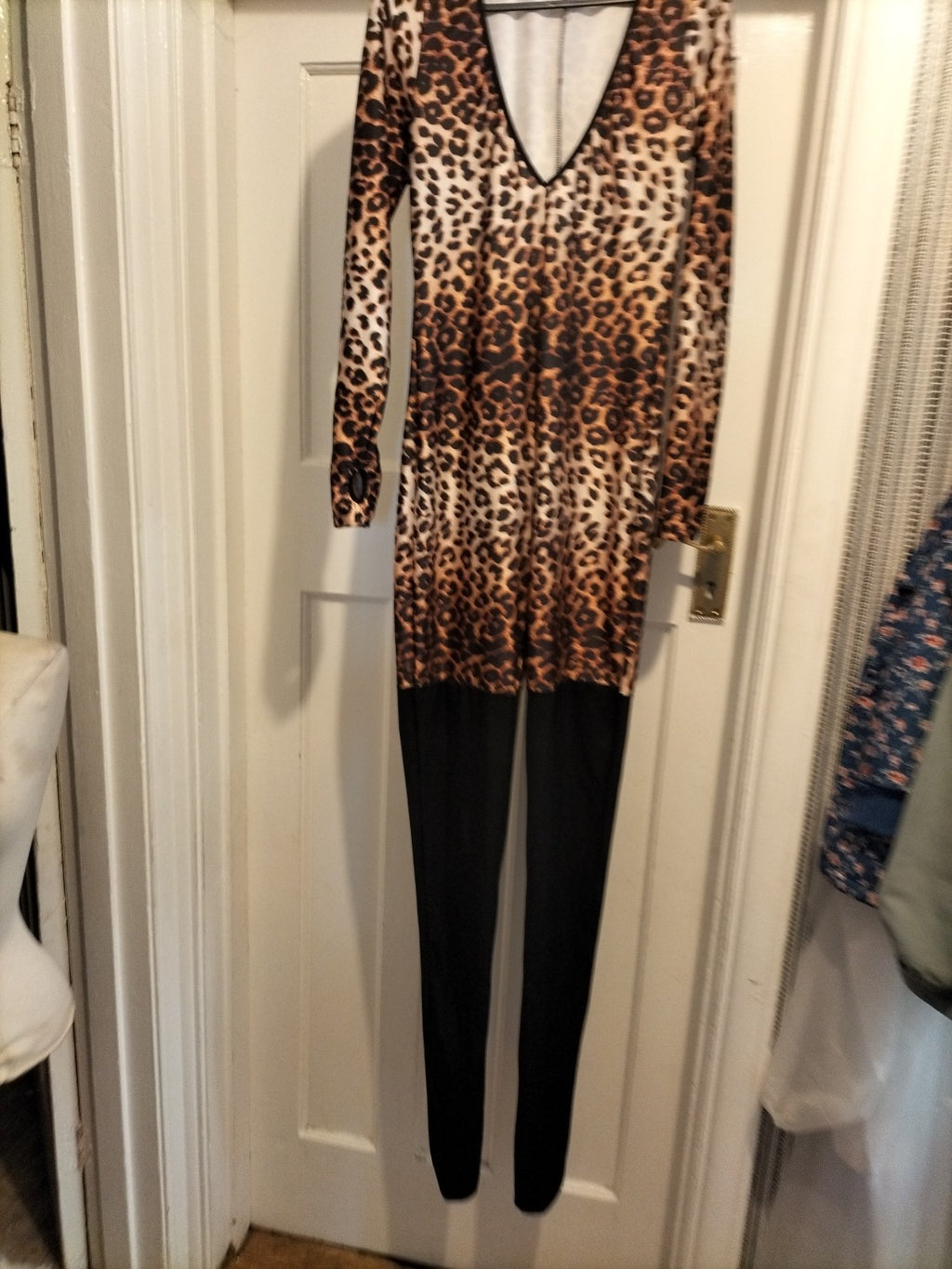 Ladies Size Small Leopard Print Fancy Dress Costume